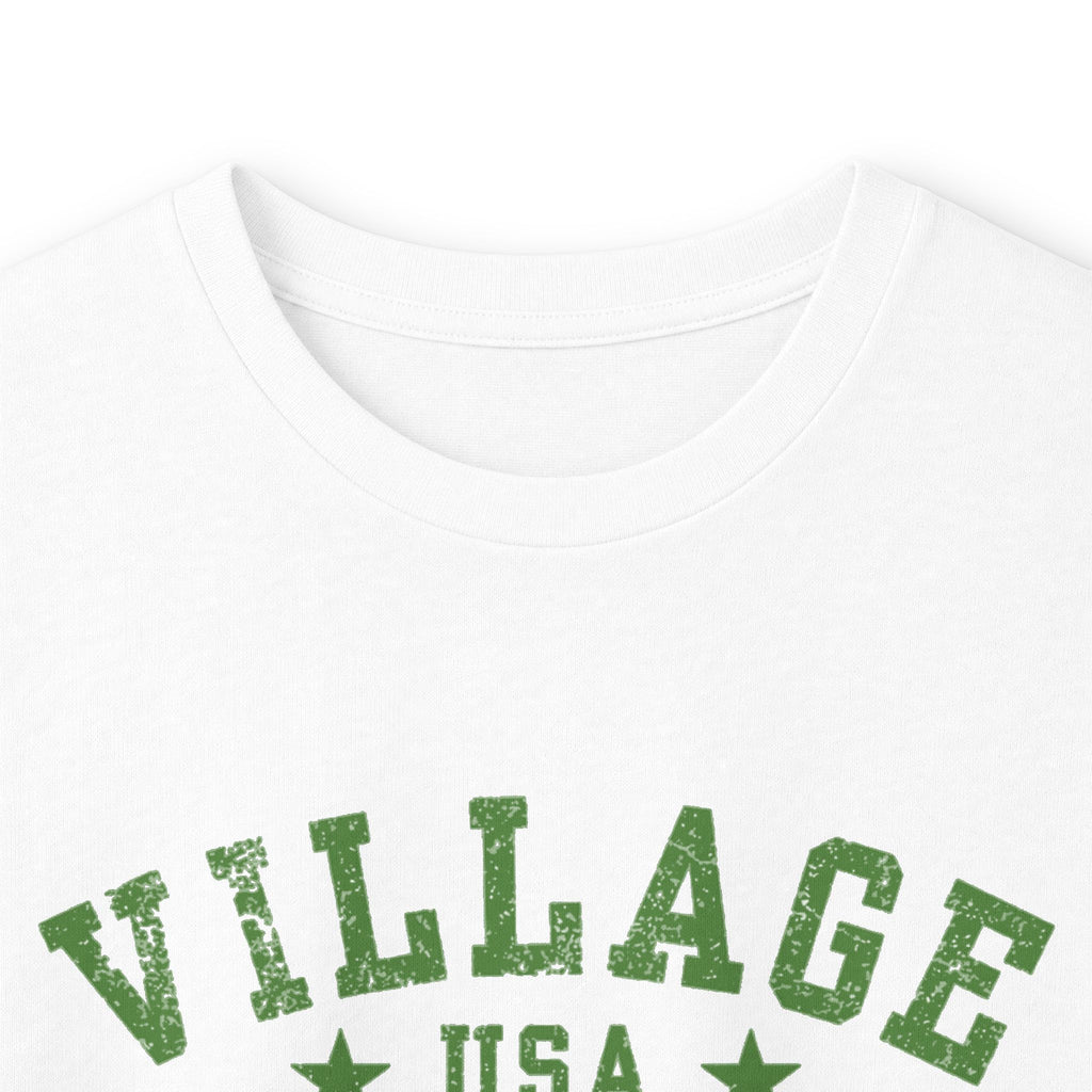 Village Athletic Club '10' Long Sleeve Tee — Vintage Collegiate Sports Shirt